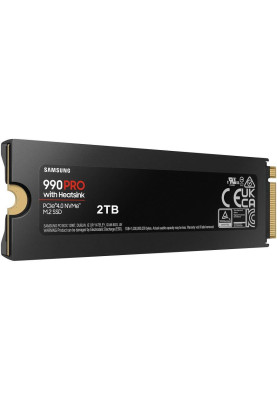 SSD накопичувач Samsung 990 PRO with Heatsink 2 TB (MZ-V9P2T0CW)
