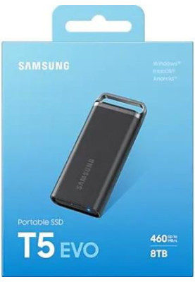 SSD накопичувач Samsung T5 EVO 8TB (MU-PH8T0S)