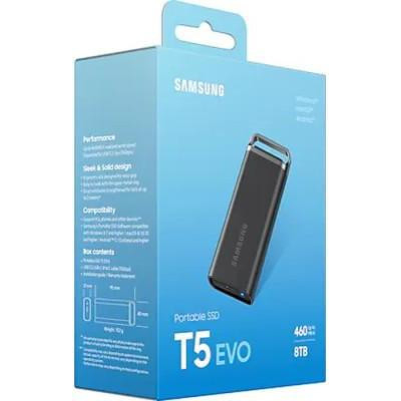 SSD накопичувач Samsung T5 EVO 8TB (MU-PH8T0S)