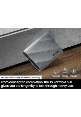 SSD накопичувач Samsung T9 2 TB Grey (MU-PK2T0G)