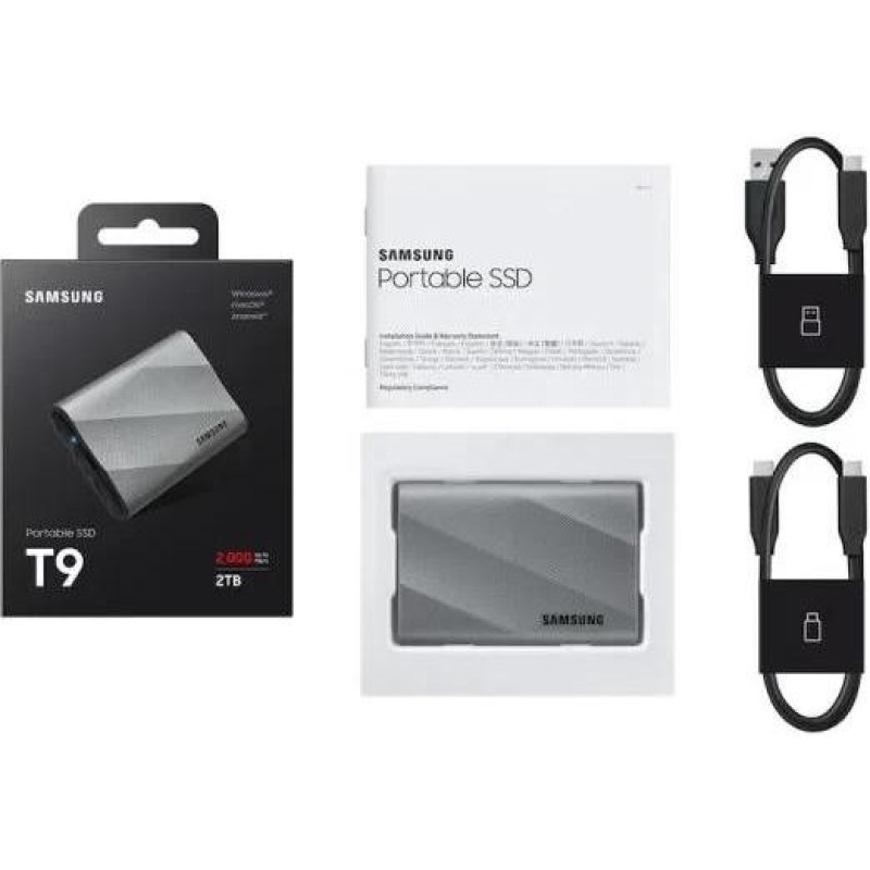 SSD накопичувач Samsung T9 2 TB Grey (MU-PK2T0G)
