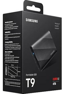 SSD накопичувач Samsung T9 4TB Black (MU-PG4T0B)