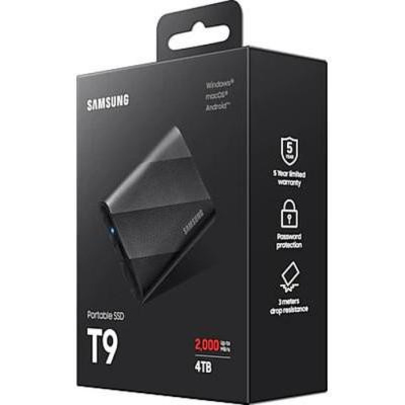SSD накопичувач Samsung T9 4TB Black (MU-PG4T0B)