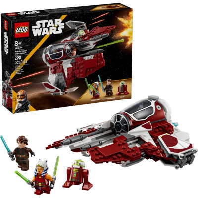 Блоковий конструктор LEGO Star Wars Джедайський перехоплювач Асокі 290 деталей (75401)