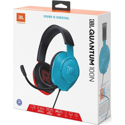 Навушники з мікрофоном JBL Quantum 100N Black (JBLQTUM100N)