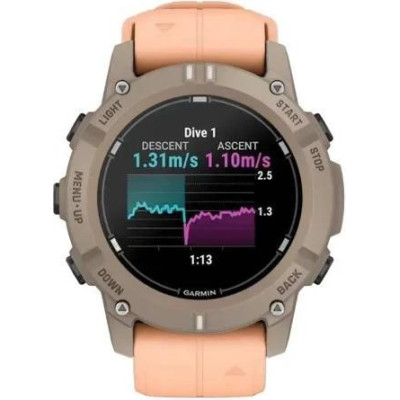 Смарт-годинник Garmin Descent G2 Paloma with Shell Pink Band (010-02986-01)