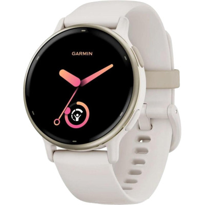 Смарт-годинник Garmin vivoactive 5 Cream Gold Aluminum Bezel з Ivory Case and Silicone Band (010-02862-11/5B)