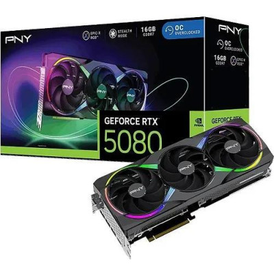 Відеокарта PNY GeForce RTX 5080 ARGB EPIC-X RGB OC Triple Fan (VCG508016TFXXPB1-O)