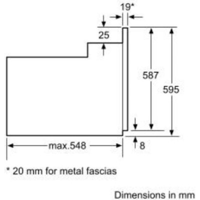 Духовка електрична Bosch HBF512BB1T