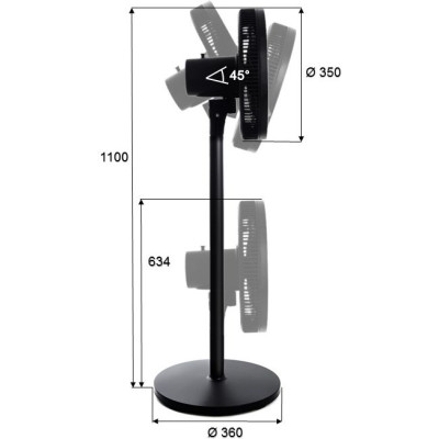 Вентилятор для підлоги ERGO FS 1415