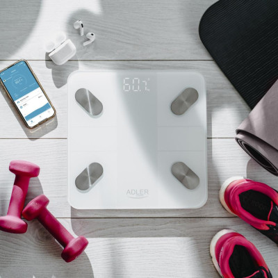 Ваги для підлоги електронні Adler AD 8186 white