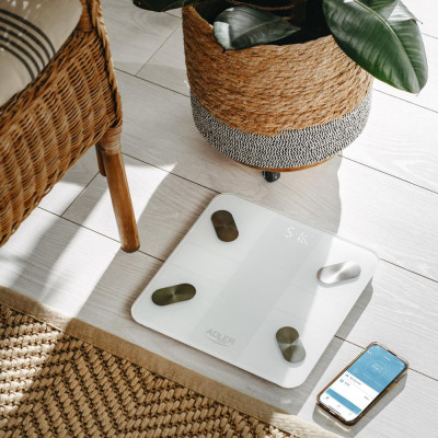 Ваги для підлоги електронні Adler AD 8186 white