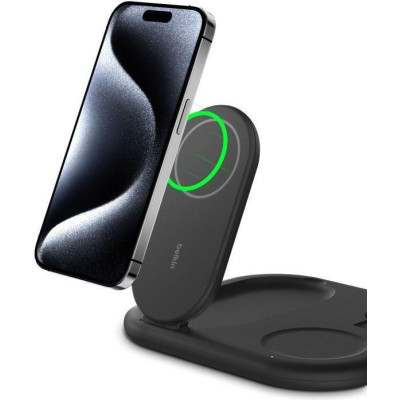 Бездротовий зарядний пристрій Belkin 3в1 Magnetic Foldable Black (WIZ029VFBK)