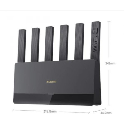 Бездротовий маршрутизатор (роутер) Xiaomi Router BE6500 Black