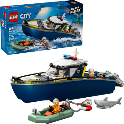 Блоковий конструктор LEGO City Переслідування на поліцейському катері (60456)