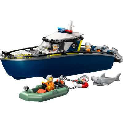 Блоковий конструктор LEGO City Переслідування на поліцейському катері (60456)