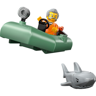 Блоковий конструктор LEGO City Переслідування на поліцейському катері (60456)