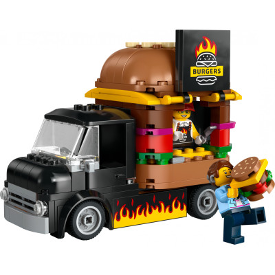 Блоковий конструктор LEGO City Вантажівка з гамбургерами (60404)