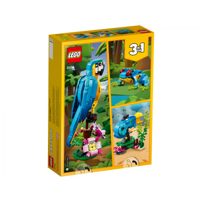 Блоковий конструктор LEGO Creator Екзотичний попугай (31136)