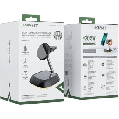 Док-станція Acefast E16 Desktop 3-in-1 Black (AFE16B)
