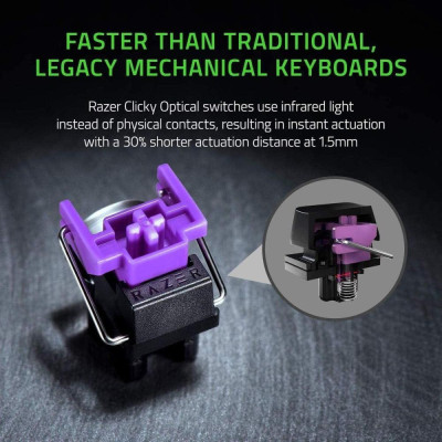 Клавіатура Razer Huntsman Mini Mercury Edition Purple Switch White (RZ03-03390300-R3M1)