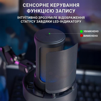 Мікрофон для ПК/ для стрімінгу, подкастів Fifine A8 Black