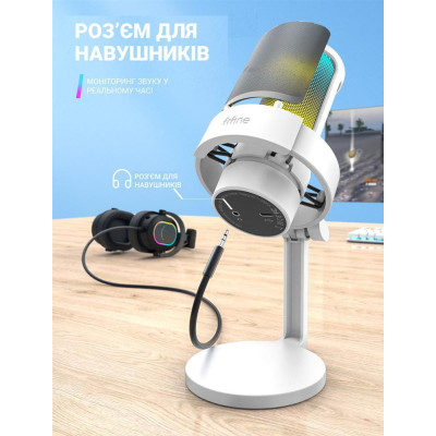 Мікрофон для ПК/ для стрімінгу, подкастів Fifine A8W