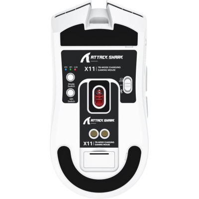 Миша ATTACK SHARK X11 Wireless Gaming Mouse with Charging Dock White