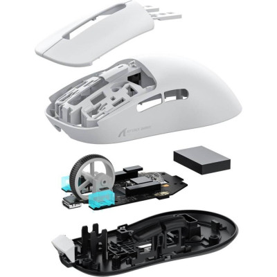 Миша ATTACK SHARK X3 White