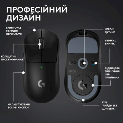 Миша Logitech Pro X Superlight 2 SE Black (910-007554, 910-007553)