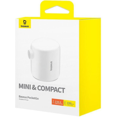 Насос електричний Baseus PocketGo Portable Air Pump (C11157700221-00) Насос електричний Baseus PocketGo Portable Air Pump (C11157700221-00)