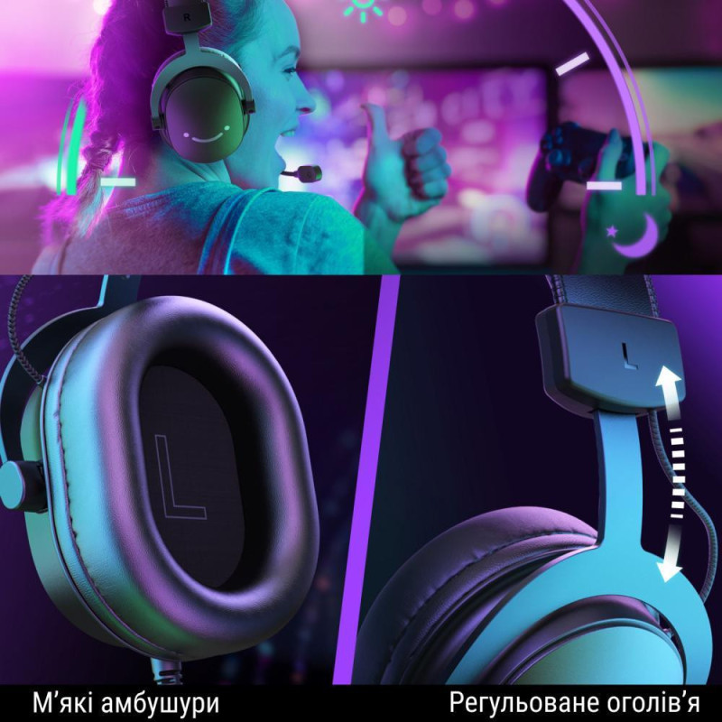 Навушники з мікрофоном Fifine H9 Black Навушники з мікрофоном Fifine H9 Black