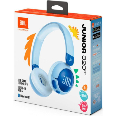Навушники з мікрофоном JBL Junior 320BT Blue (JBLJR320BTBLU) Навушники з мікрофоном JBL Junior 320BT Blue (JBLJR320BTBLU)