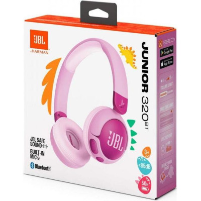 Навушники з мікрофоном JBL Junior 320BT Purple (JBLJR320BTPUR)