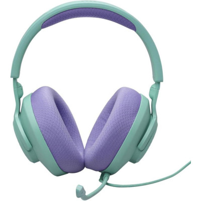 Навушники з мікрофоном JBL Quantum 100M2 Cyan (JBLQTUM100M2CYN)