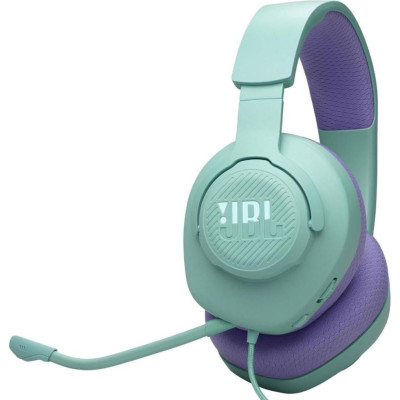 Навушники з мікрофоном JBL Quantum 100M2 Cyan (JBLQTUM100M2CYN)
