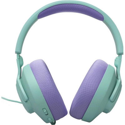 Навушники з мікрофоном JBL Quantum 100M2 Cyan (JBLQTUM100M2CYN)