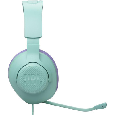 Навушники з мікрофоном JBL Quantum 100M2 Cyan (JBLQTUM100M2CYN)