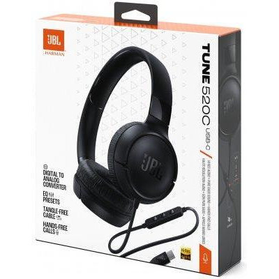 Навушники із мікрофоном JBL Tune 520C USB-C Black (JBLT520CBLK) Навушники із мікрофоном JBL Tune 520C USB-C Black (JBLT520CBLK)