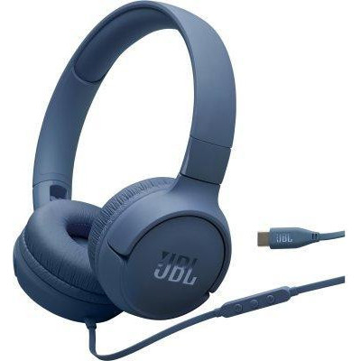 Навушники із мікрофоном JBL Tune 520C USB-C Blue (JBLT520CBLU)