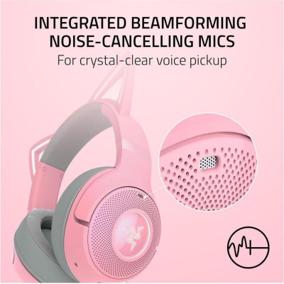 Навушники із мікрофоном Razer Kraken Kitty V2 BT Quartz (RZ04-04860100-R3M1)