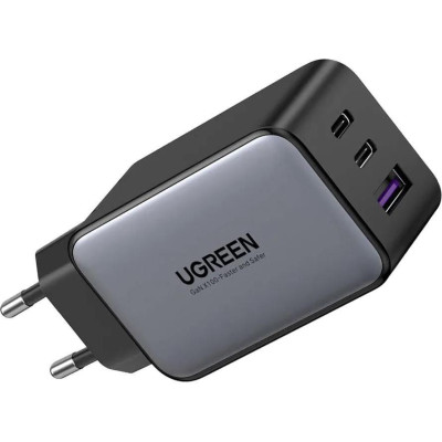 Зарядний пристрій UGREEN CD244 GaN X 65W QC4.0 PD3.0 Black (10335)