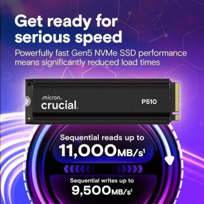 SSD накопичувач Crucial P510 1 TB with Heatsink (CT1000P510SSD5)