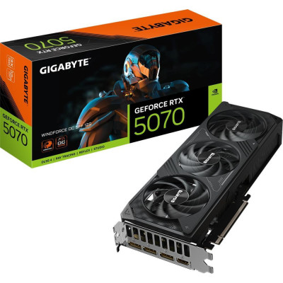 Відеокарта GIGABYTE GeForce RTX 5070 WINDFORCE OC SFF 12G (GV-N5070WF3OC-12GD)