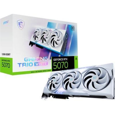 Відеокарта MSI GeForce RTX 5070 12G GAMING TRIO OC WHITE