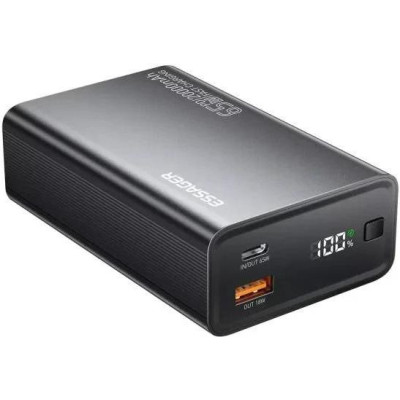 Зовнішній акумулятор (павербанк) Essager 20000mAh 65W Black (EDY65-LD01-Z)