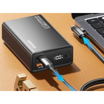 Зовнішній акумулятор (павербанк) Essager 20000mAh 65W Black (EDY65-LD01-Z)