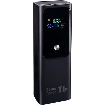 Зовнішній акумулятор (павербанк) Gelius GP-PB307 20000mAh 100W Black