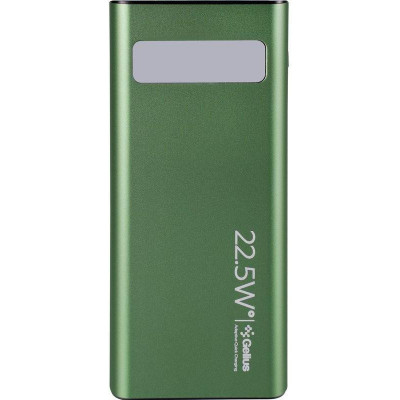 Зовнішній акумулятор (павербанк) Gelius Lightstone GP-PB300i 20000mAh Green (00000099033)