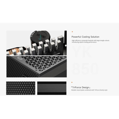 Блок живлення PCCooler YK850 (P5-YK850-B1FWBK1) Блок живлення PCCooler YK850 (P5-YK850-B1FWBK1)